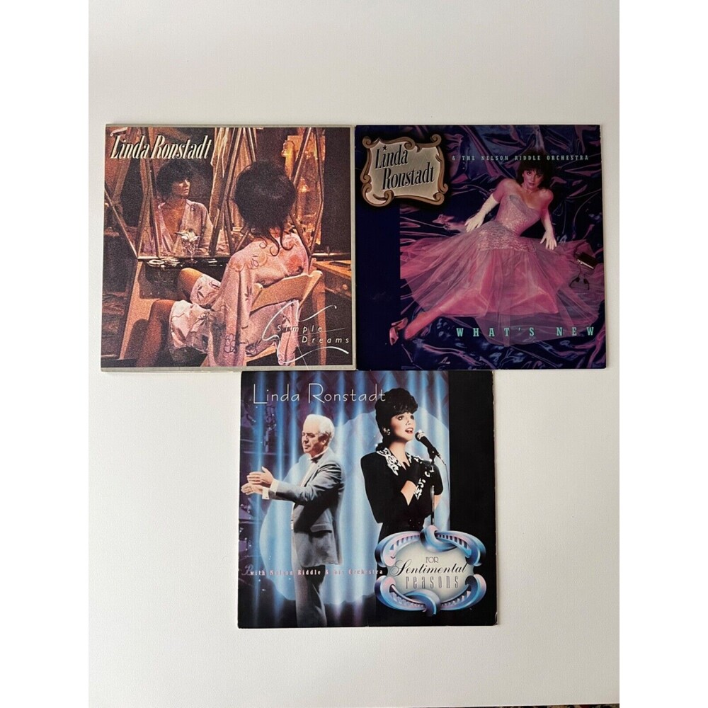 Linda Ronstadt Simple Dreams What's New Sentimental Reasons LP Lot VG/EX